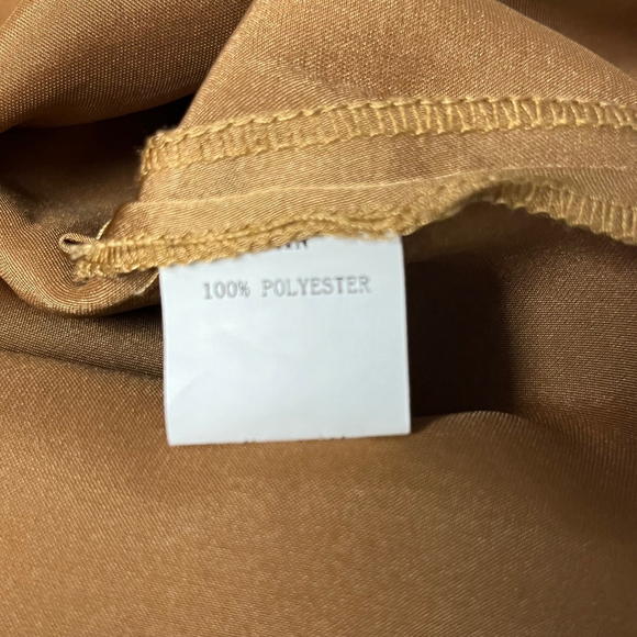 Petal & Pup Nellie Bronze Satin Midi Skirt Size 4 NWT - Picture 5 of 6